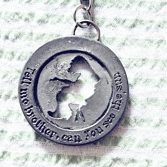 Widespread Panic Mikey Cutout Silver Keychain with Engraved Design 1 of a Kind - Picture 5 of 5